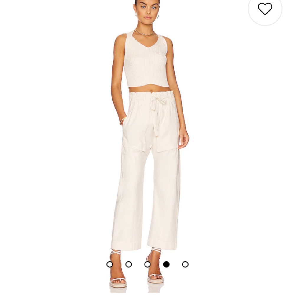 NWT Free People Sky Rider Straight Leg in Ecru - Size Large - Picture 2 of 7